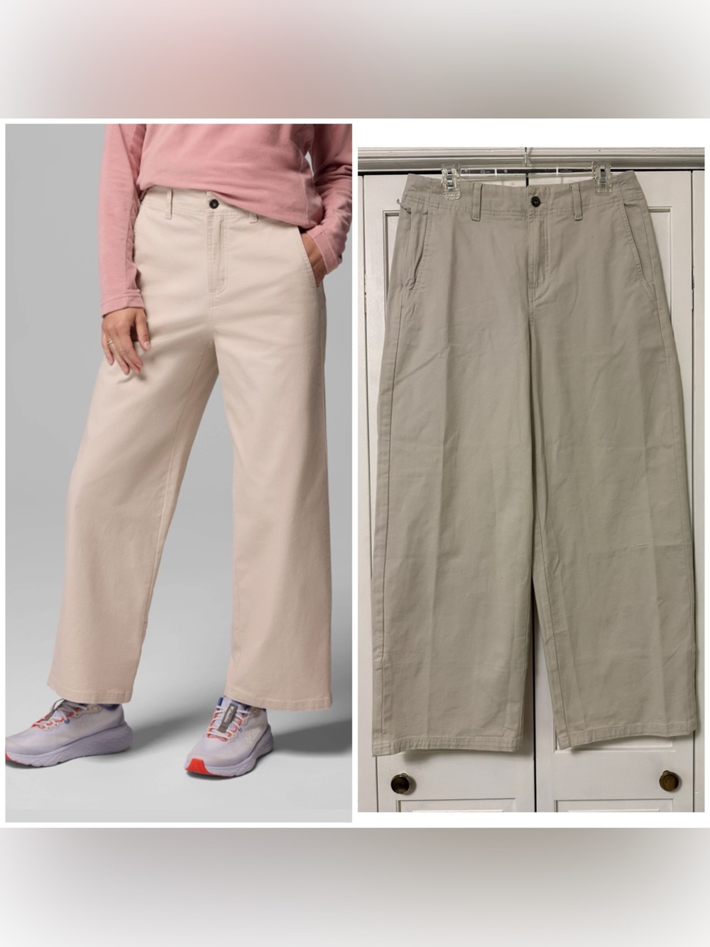 Columbia Women’s ROC Wide-Leg Pants in Light Beige (Dark Stone) Size 12 Hiking